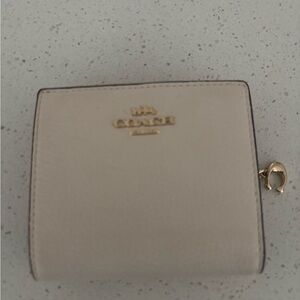 Coach Cream Leather Wallet